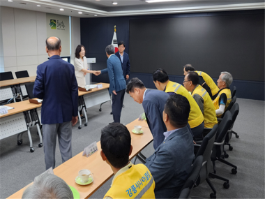 강릉시산불식재림관리단 발대식 및 상호협력식